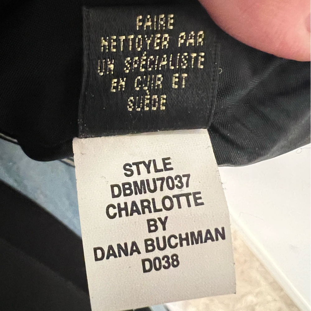 Genuine Leather Pants Size 12 Straight Leg Dana Buchman Black - Picture 7 of 8